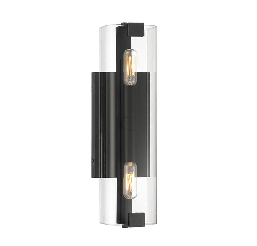 Savoy House 9-9771-2-89 Two Light Wall Sconce, Matte Black