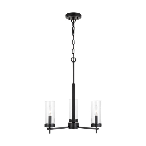 Visual Comfort Studio 3190303EN-112 Zire Three Light Chandelier, Midnight Black Main Image.jpg