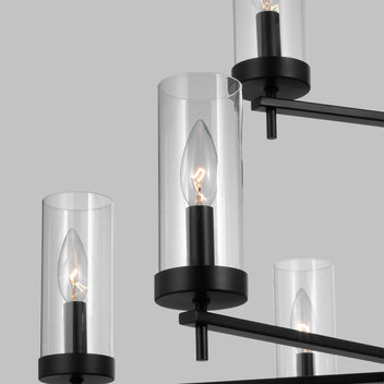 Visual Comfort Studio 3190309EN-112 Zire Nine Light Chandelier, Midnight Black Alternate Image 2.jpg