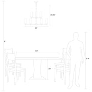 Visual Comfort Studio 3190309EN-112 Zire Nine Light Chandelier, Midnight Black Alternate Image.jpg