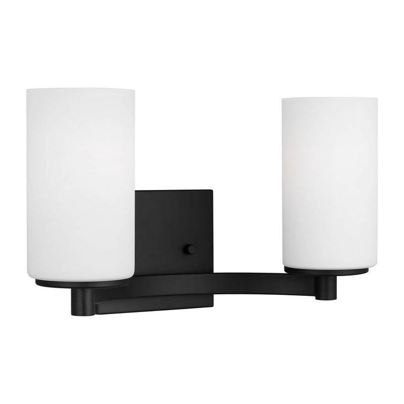 Generation Lighting 4439102EN3-112 Hettinger Two Light Wall / Bath, Midnight Black Alternate Image 2.jpg