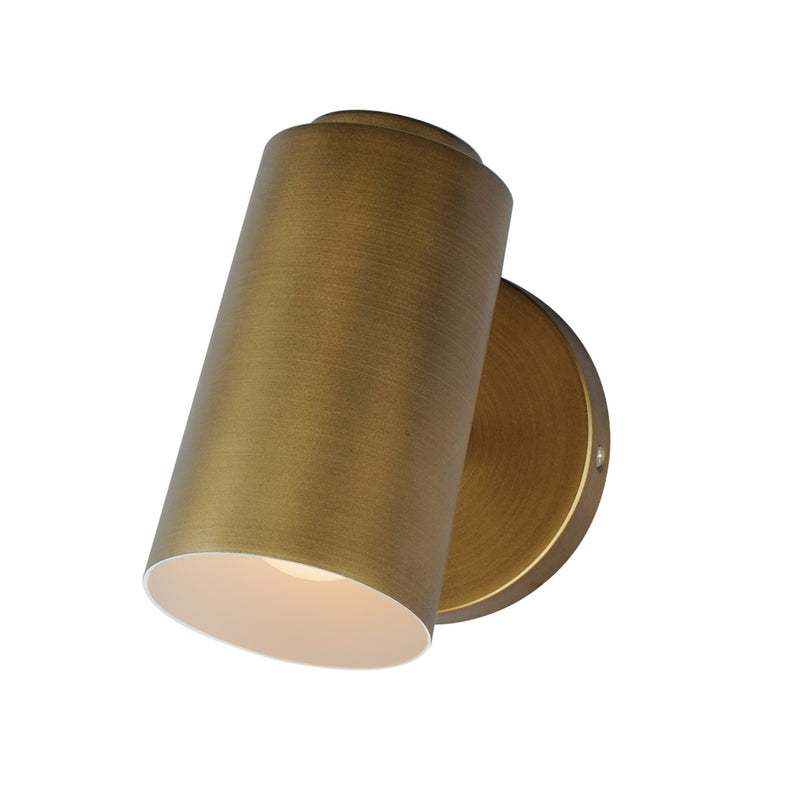 Maxim 62001NAB Spot Light LED Outdoor Wall Sconce, Natural Aged Brass Main Image.jpg