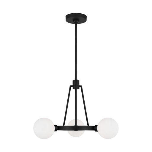 Visual Comfort Studio 3161603-112 Clybourn Three Light Chandelier, Midnight Black Main Image.jpg