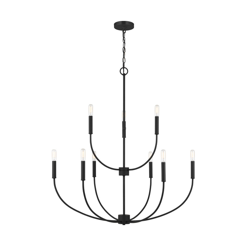 Visual Comfort Studio 3167109EN-112 Greenwich LED Chandelier, Midnight Black Alternate Image.jpg