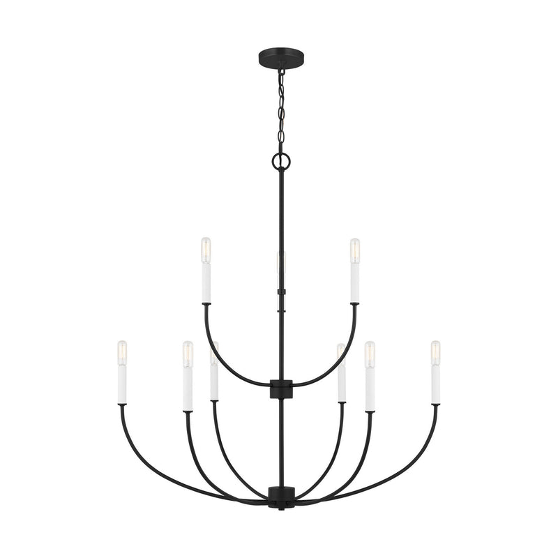 Visual Comfort Studio 3167109EN-112 Greenwich LED Chandelier, Midnight Black Main Image.jpg
