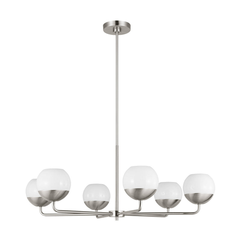Visual Comfort Studio 3168106EN3-962 Alvin LED Chandelier, Brushed Nickel Alternate Image.jpg