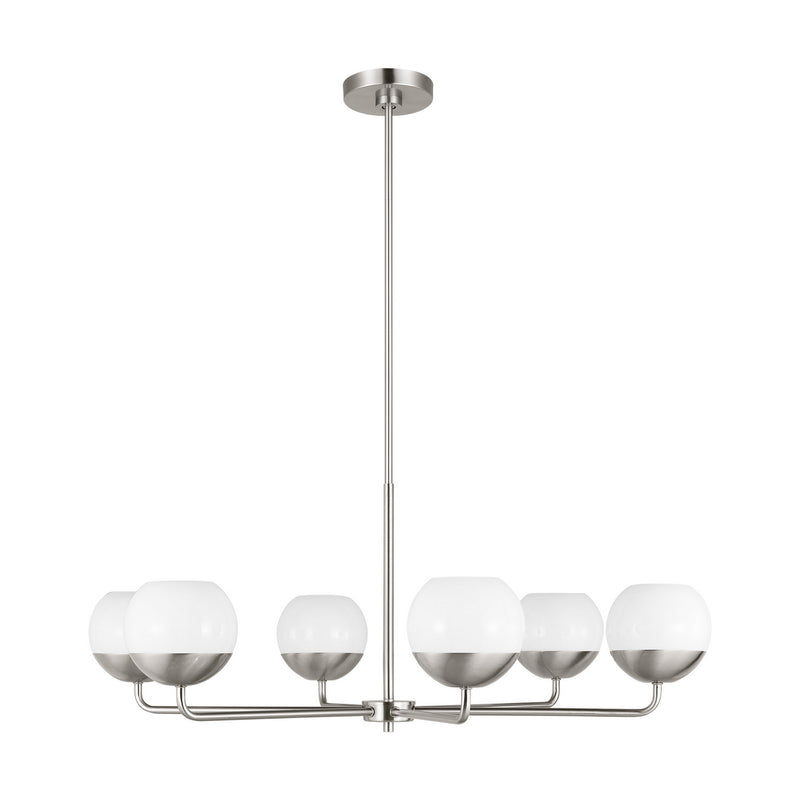 Visual Comfort Studio 3168106EN3-962 Alvin LED Chandelier, Brushed Nickel Main Image.jpg