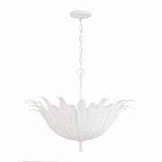 Capital Lighting 349541XW Eden Four Light Pendant, Textured White Main Image.jpg