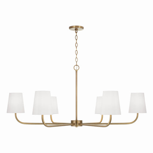 Capital Lighting 449461AD-706 Brody Six Light Chandelier, Aged Brass Main Image.jpg