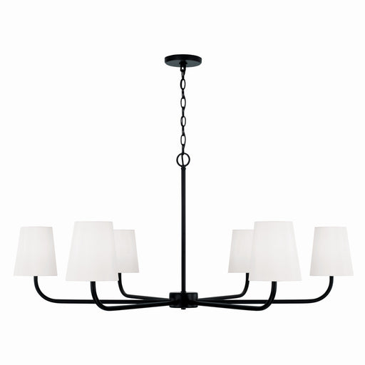 Capital Lighting 449461MB-706 Brody Six Light Chandelier, Matte Black Main Image.jpg