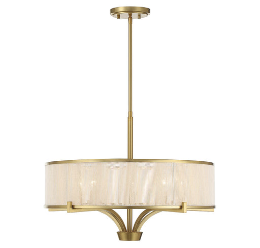 Savoy House 1-7751-5-322 Five Light Chandelier, Warm Brass