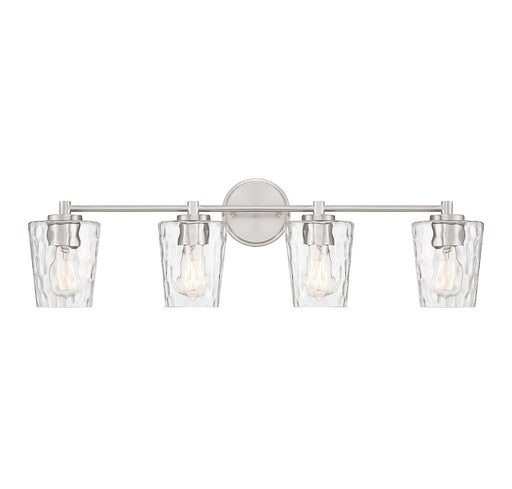 Savoy House 8-5606-4-SN Four Light Bathroom Vanity, Satin Nickel