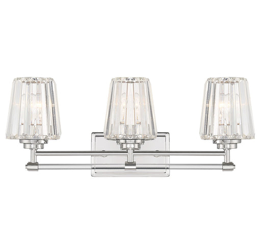 Savoy House 8-6001-3-109 Three Light Bathroom Vanity, Polished Nickel