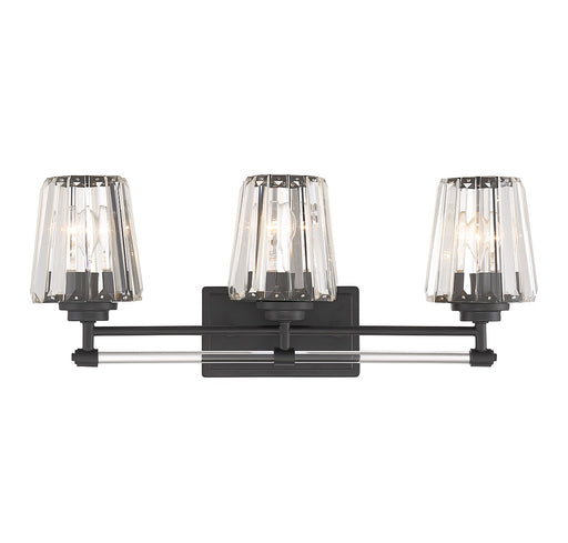 Savoy House 8-6001-3-BK Three Light Bathroom Vanity, Matte Black