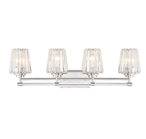 Savoy House 8-6001-4-109 Four Light Bathroom Vanity, Polished Nickel
