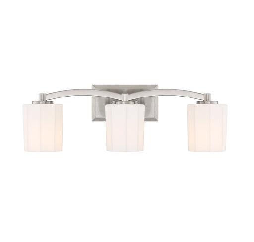 Savoy House 8-7710-3-SN Three Light Bathroom Vanity, Satin Nickel