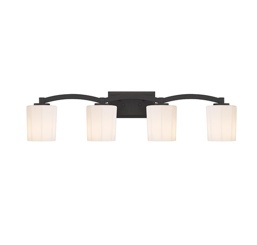 Savoy House 8-7710-4-BK Four Light Bathroom Vanity, Matte Black