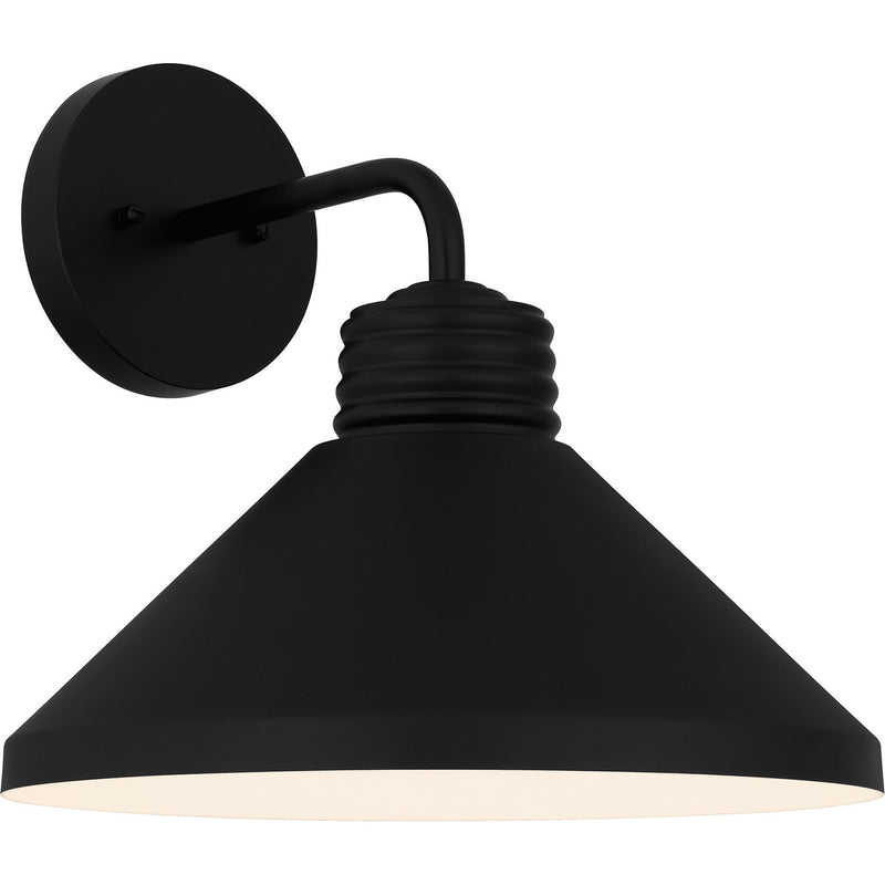 Quoizel REN8414MBK Rencher One Light Outdoor Wall Mount, Matte Black Main Image.jpg