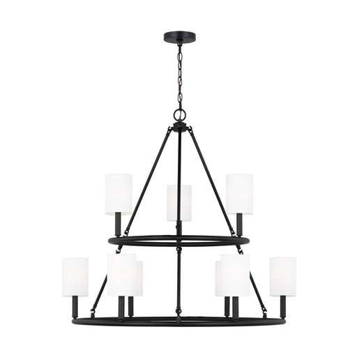 Visual Comfort Studio DJC1099MBK Egmont Nine Light Chandelier, Midnight Black Main Image.jpg