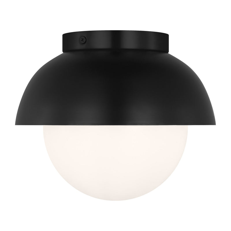 Visual Comfort Studio DJF1011MBK Hyde One Light Flush Mount, Midnight Black Main Image.jpg