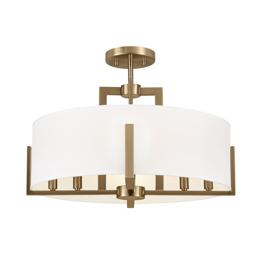 Kichler 52592CPZ Eight Light Pendant/Semi Flush, Champagne Bronze