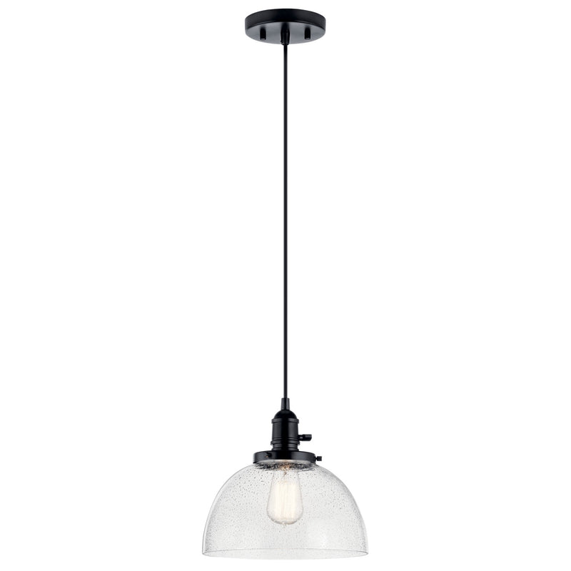 Kichler 43853BK One Light Mini Pendant, Black