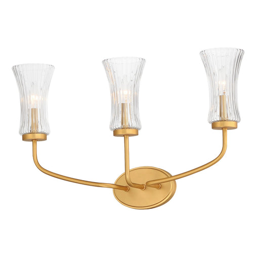 Maxim 16153CRNAB Camelot Three Light Wall Sconce, Natural Aged Brass Main Image.jpg