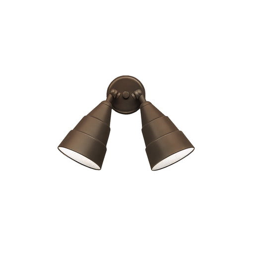 Kichler 6052AZ Two Light Outdoor Wall Mount, Architectural Bronze