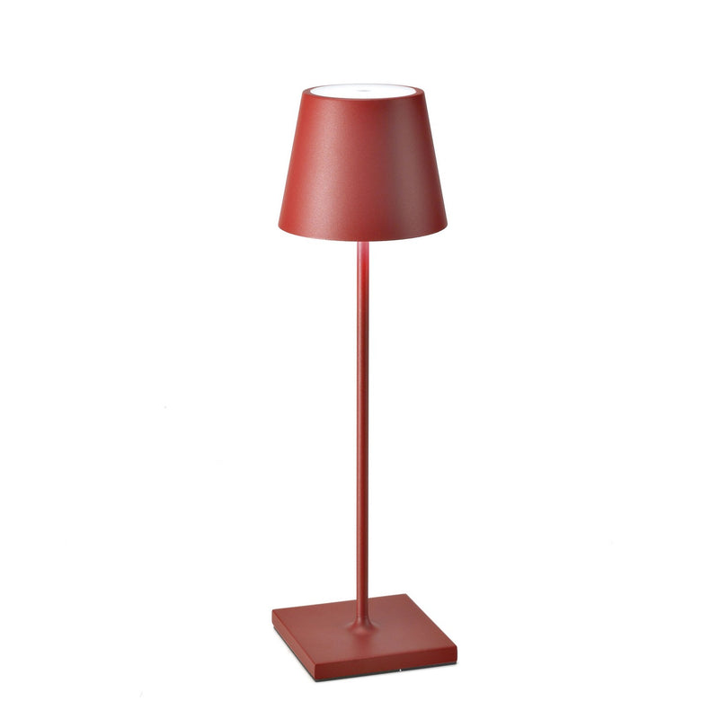 Zafferano LD0340F4 Poldina Pro LED Table Lamp, Red Main Image.jpg