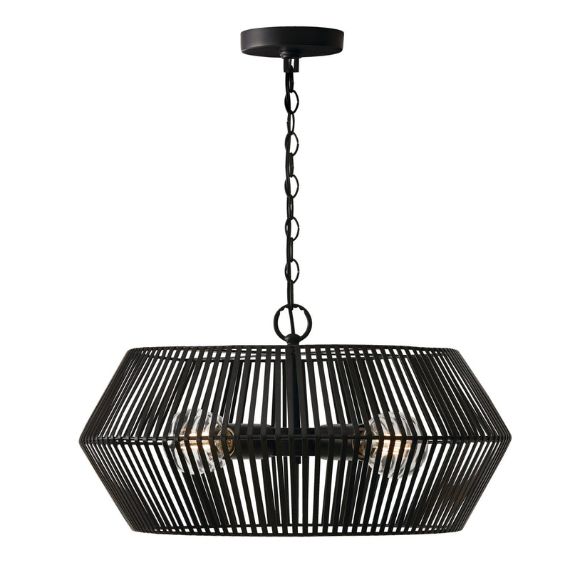 Capital Lighting 330341MB Kaiya Four Light Pendant, Matte Black Main Image.jpg