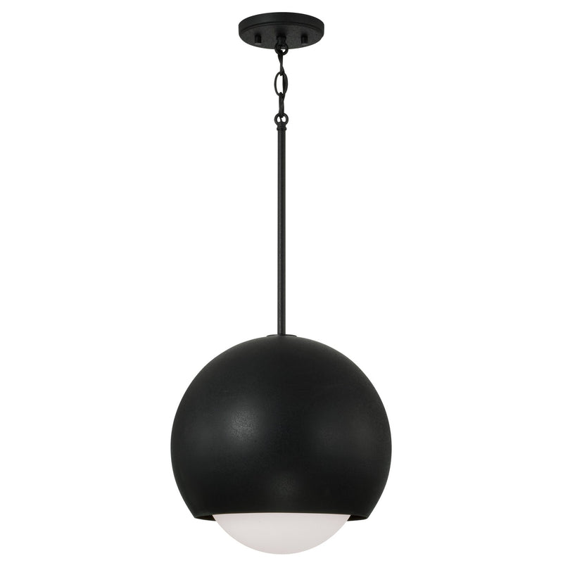 Capital Lighting 351611BI Dolby One Light Pendant, Black Iron Main Image.jpg