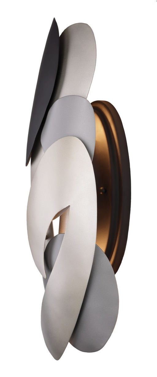 George Kovacs P1332-780 Metalo Misto Two Light Wall Sconce, Brass/ Cola Grey / Matte Black Main Image.jpg