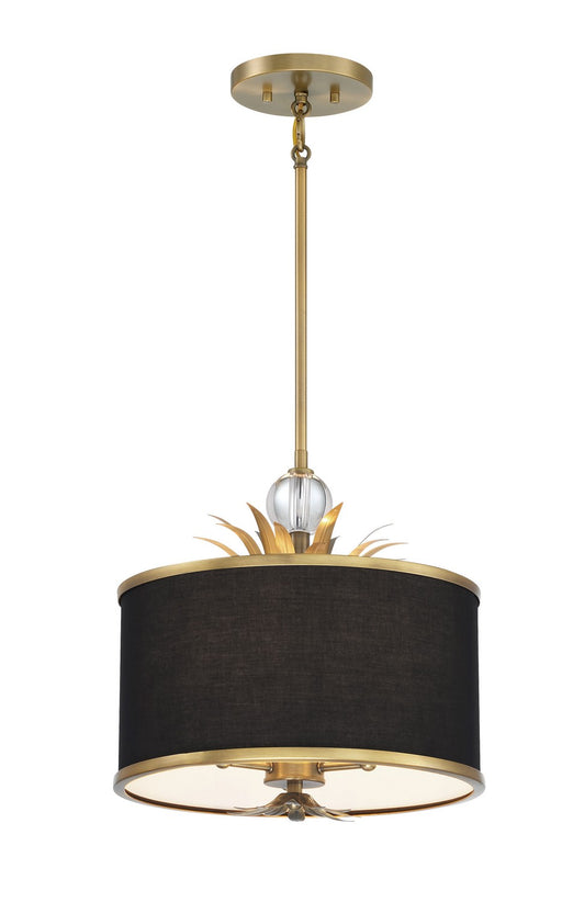 Minka Lavery 4583-672 Caprio Three Light Pendant, Natural Brushed Brass Main Image.jpg