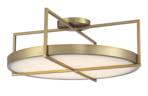 Minka Lavery 5617-695-L Boada LED Semi Flush Mount, Soft Brass Main Image.jpg