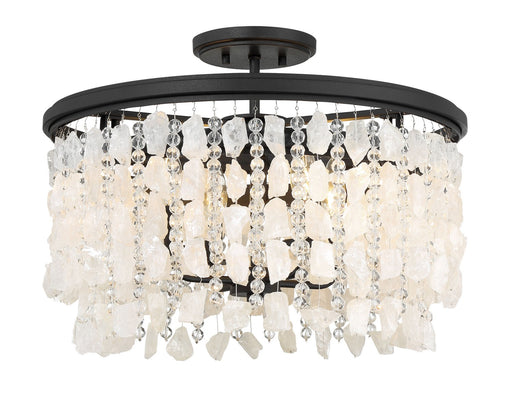 Minka Lavery 6703-66 Shimmering Elegance Four Light Semi Flush Mount, Sand Coal Main Image.jpg