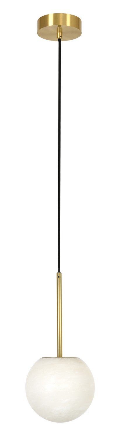 Beacon Lighting 05008101 Lucent One Light Pendant, Brass Main Image.jpg