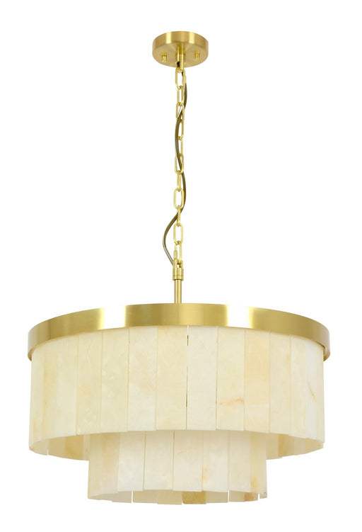 Beacon Lighting 05024001 Elora Nine Light Pendant, Brass Main Image.jpg