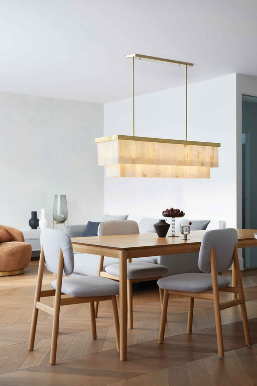 Beacon Lighting 05024101 Elora Seven Light Pendant, Brass Alternate Image.jpg