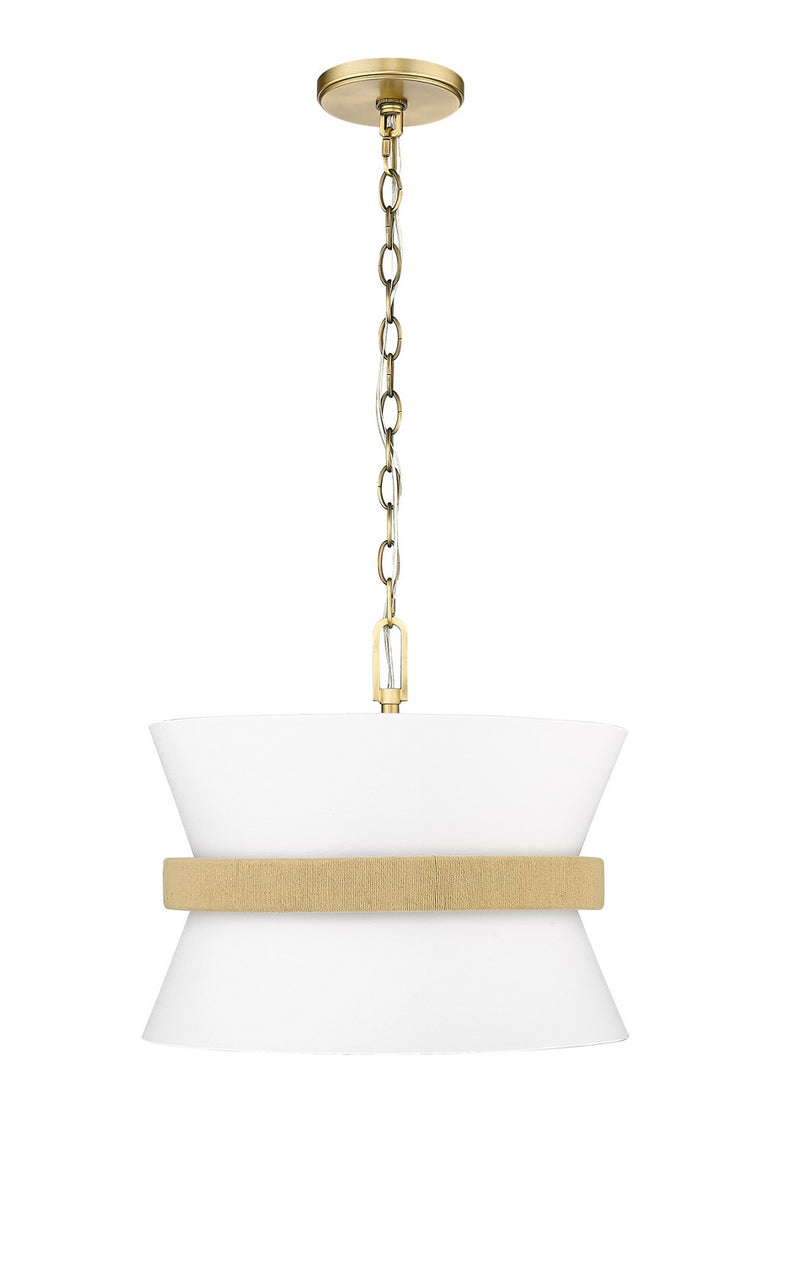 Millennium 20503-VB Kimbry Three Light Pendant, Vintage Brass Main Image.jpg