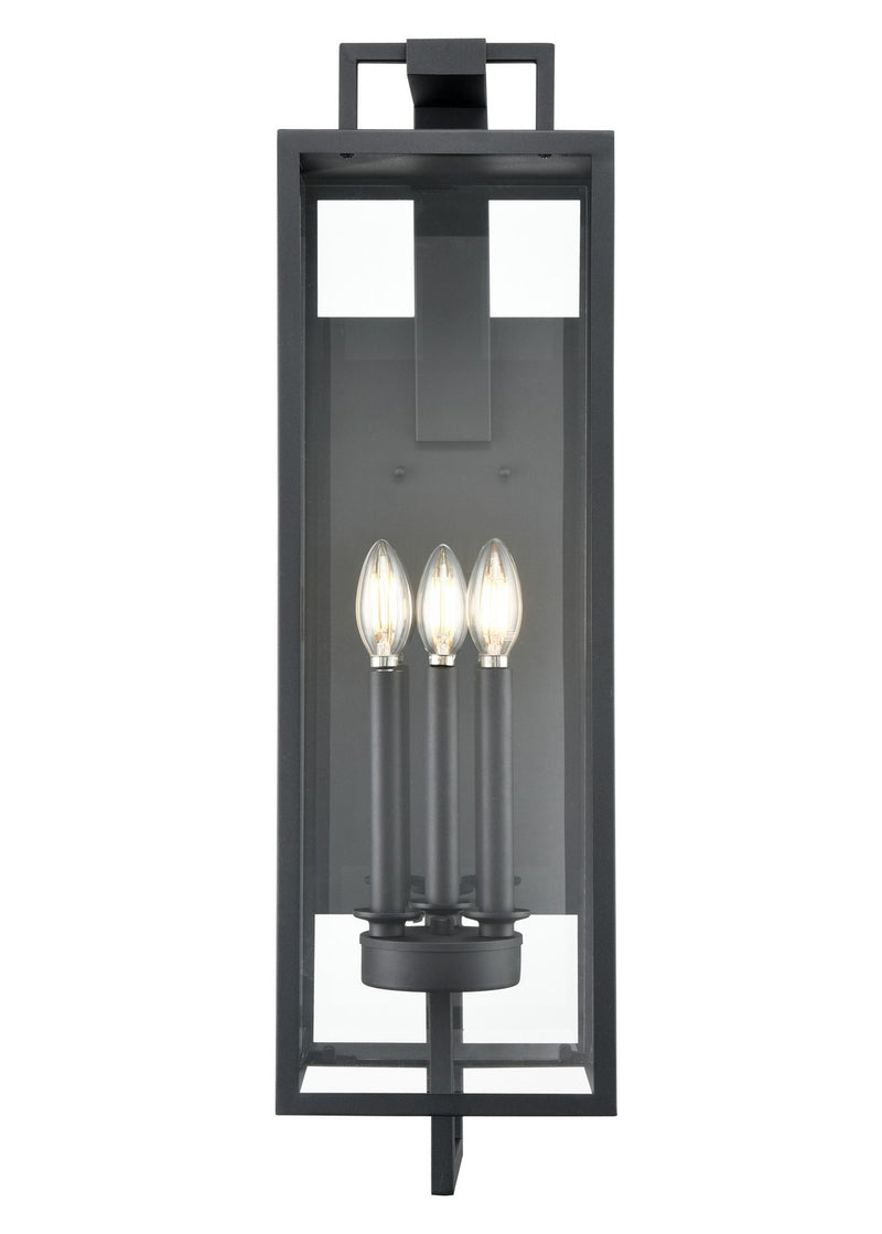 Millennium 280003-TBK Lamont Three Light Outdoor Wall Sconce, Textured Black Main Image.jpg