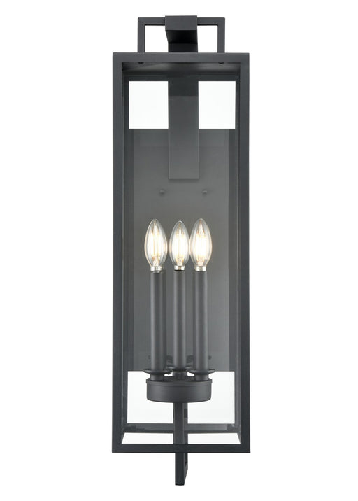 Millennium 280003-TBK Lamont Three Light Outdoor Wall Sconce, Textured Black Main Image.jpg