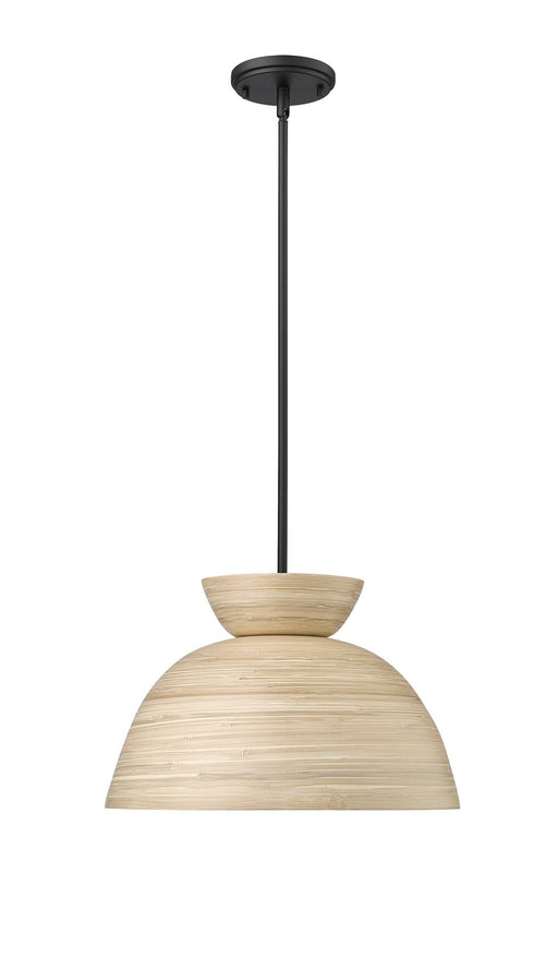 Millennium 48001-MB Jaycen One Light Pendant, Matte Black Main Image.jpg