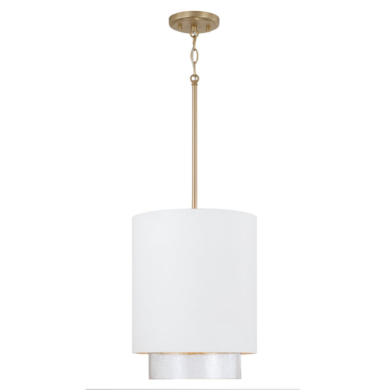 Capital Lighting 353011RE Weller One Light Pendant, Matte Brass and White Main Image.jpg