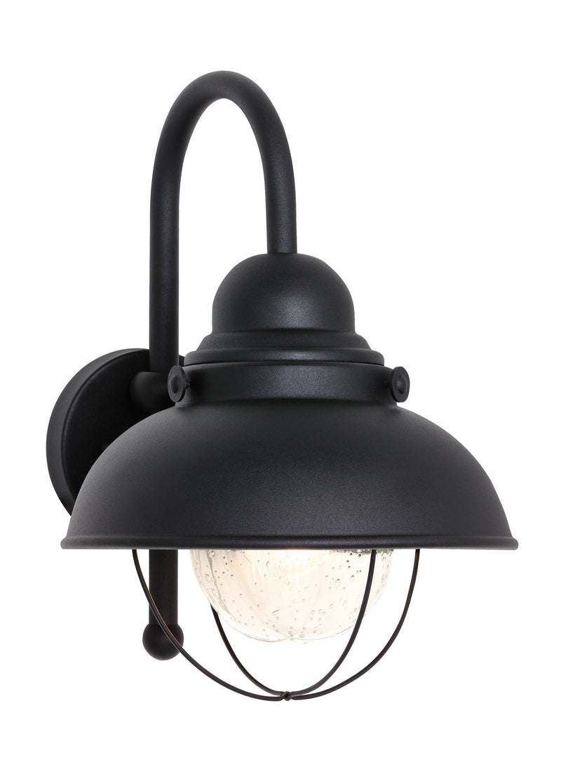 Generation Lighting 8871-12 Sebring One Light Outdoor Wall Lantern, Black Main Image.jpg