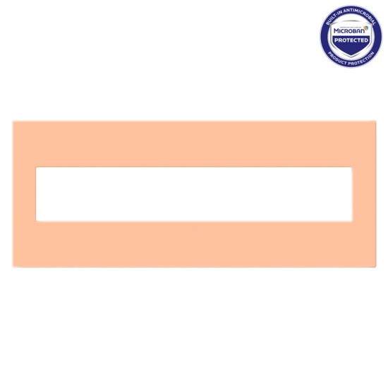 adorne® AWP6GPY Peachy Six-Gang Screwless Wall Plate with Microban® Main Image.jpg