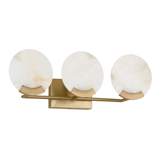 Capital Lighting 154631AD Three Light Vanity, Aged Brass