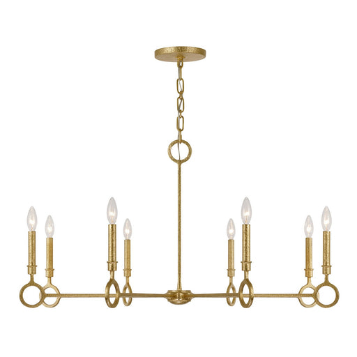 Savoy House 1-6847-8-93 Eight Light Chandelier, Gold Armory