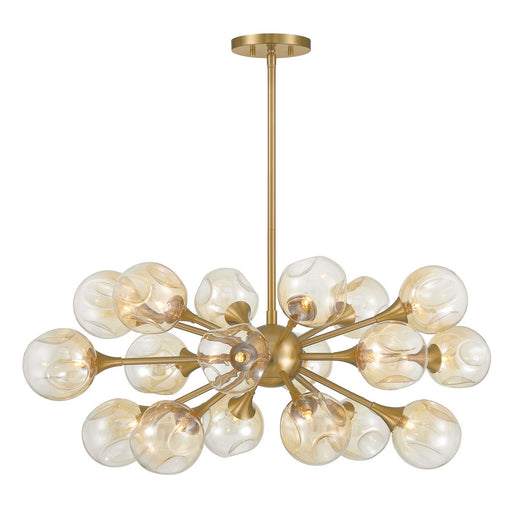 Savoy House 1-7935-18-322 18 Light Chandelier, Warm Brass