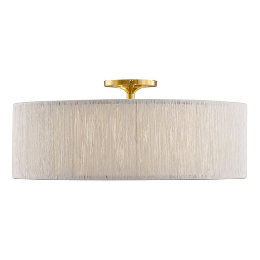 Savoy House 6-9311-4-322 Four Light Flush Mount, Warm Brass
