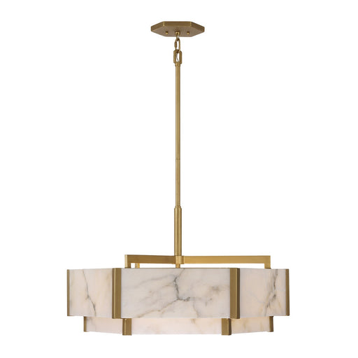 Savoy House 7-2333-6-60 Six Light Pendant, Distressed Gold